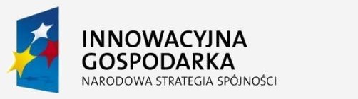 Projekt współfinansowany ze środków Unii Europejskiej w ramach Europejskiego Funduszu Rozwoju Regionalnego, na podstawie umowy nr UOD-DEM-1-385/001 z Narodowym Centrum Badań i Rozwoju, zawartej w dniu 10 grudnia 2013 r.